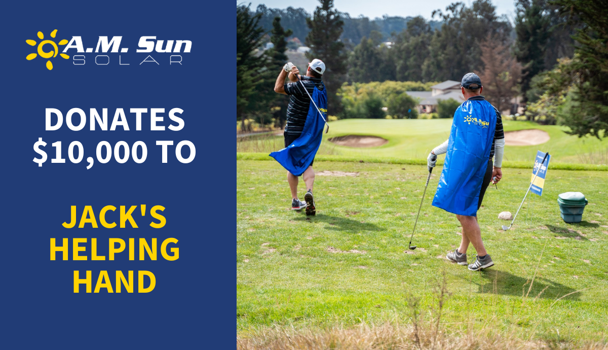A.M. Sun Solar Donates 10,000 to Jack’s Helping Hand at Annual Golf