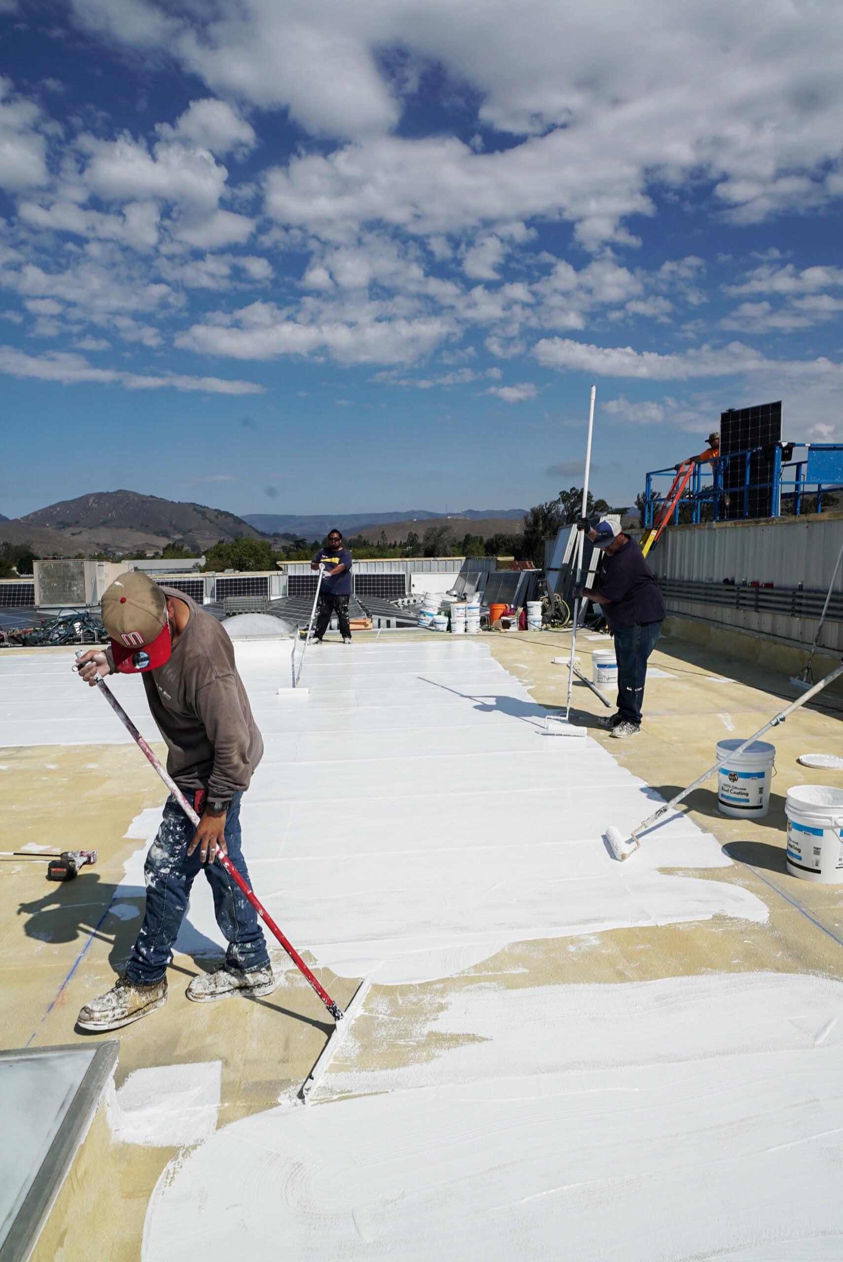 Oceanfront house with solar roof