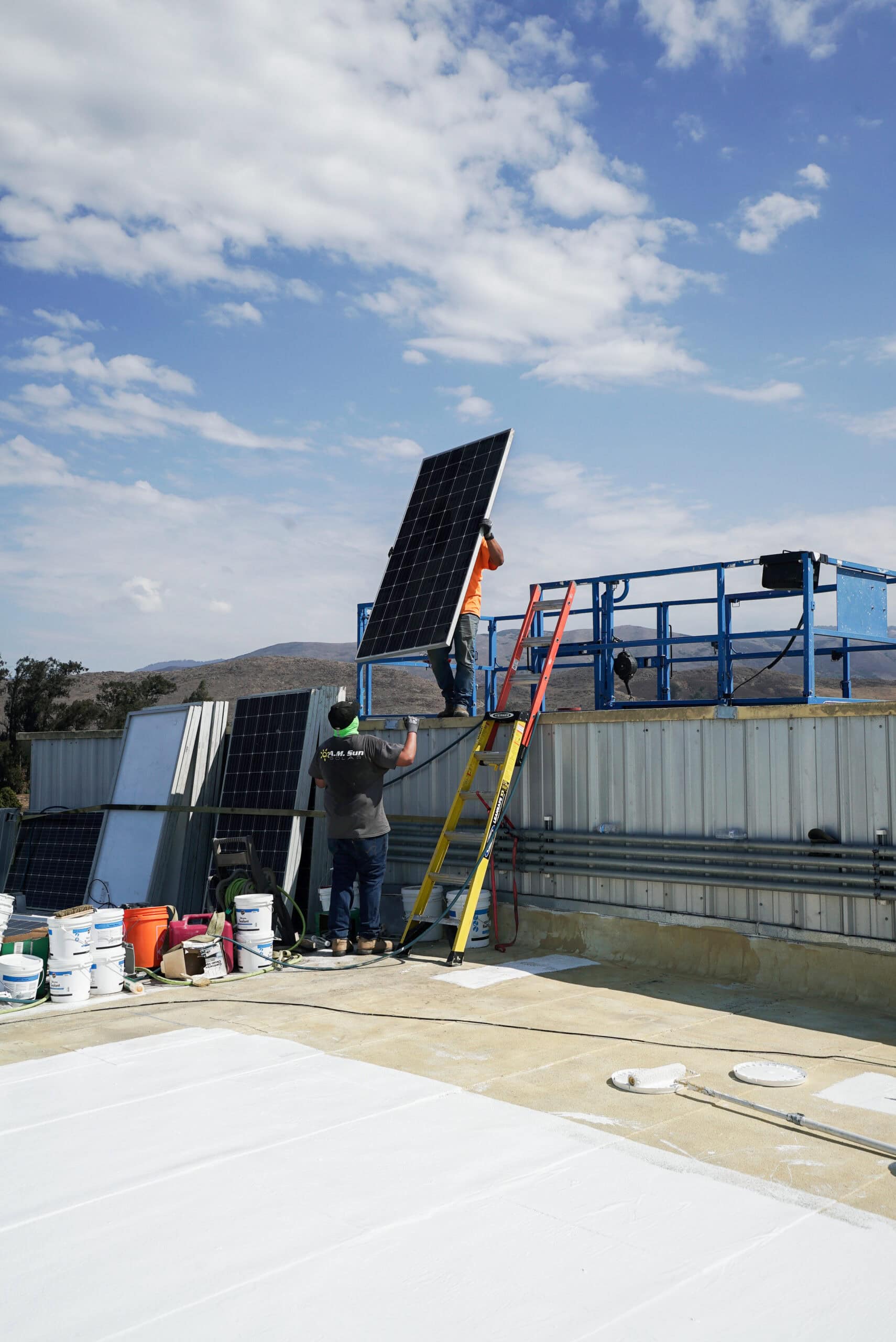 Outdoor deck with power cell