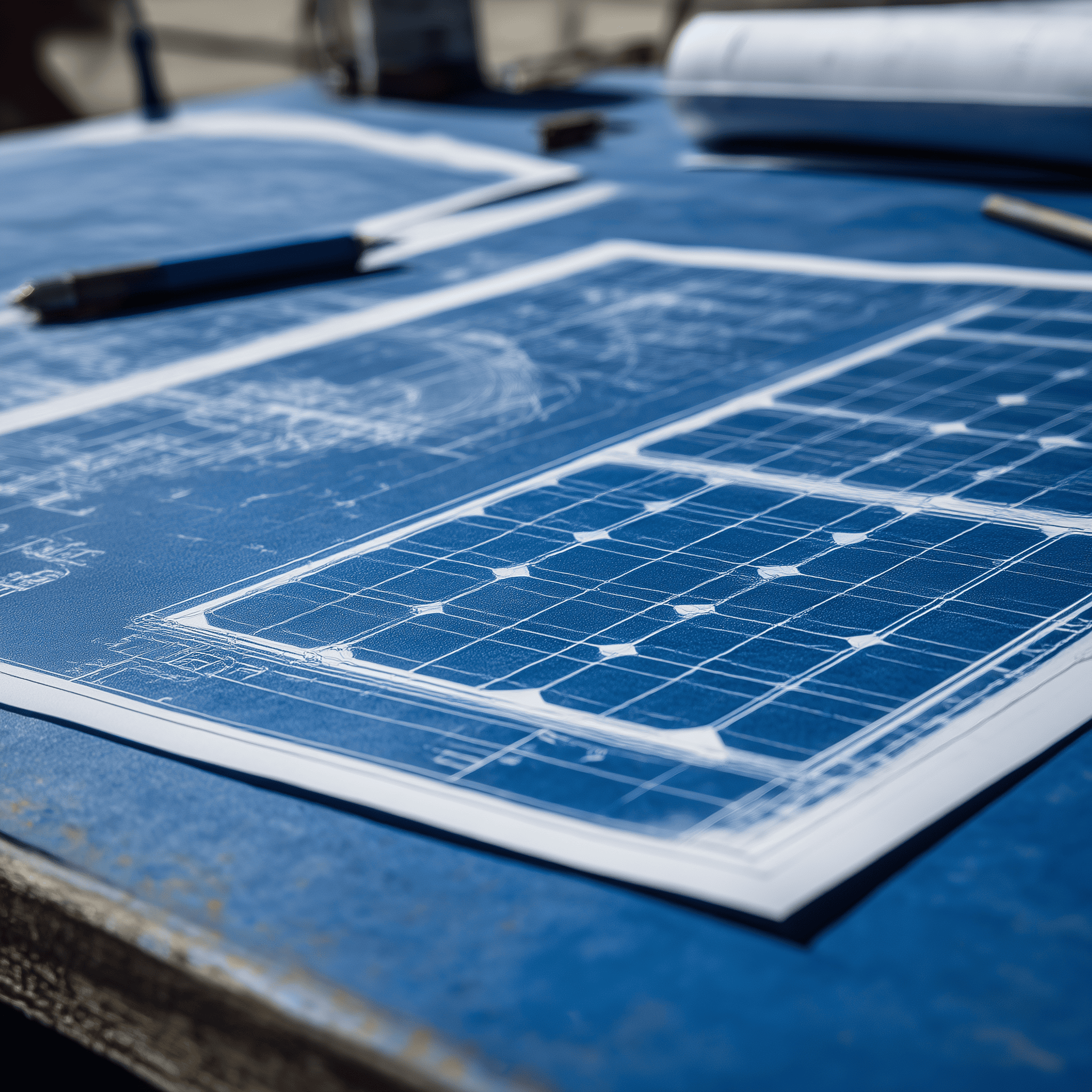 Solar panel blueprints