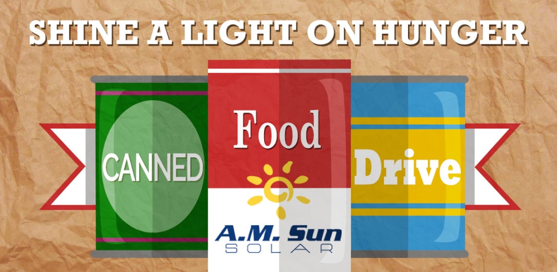 AM Sun Solar Canned Food Drive Facebook Shine a light