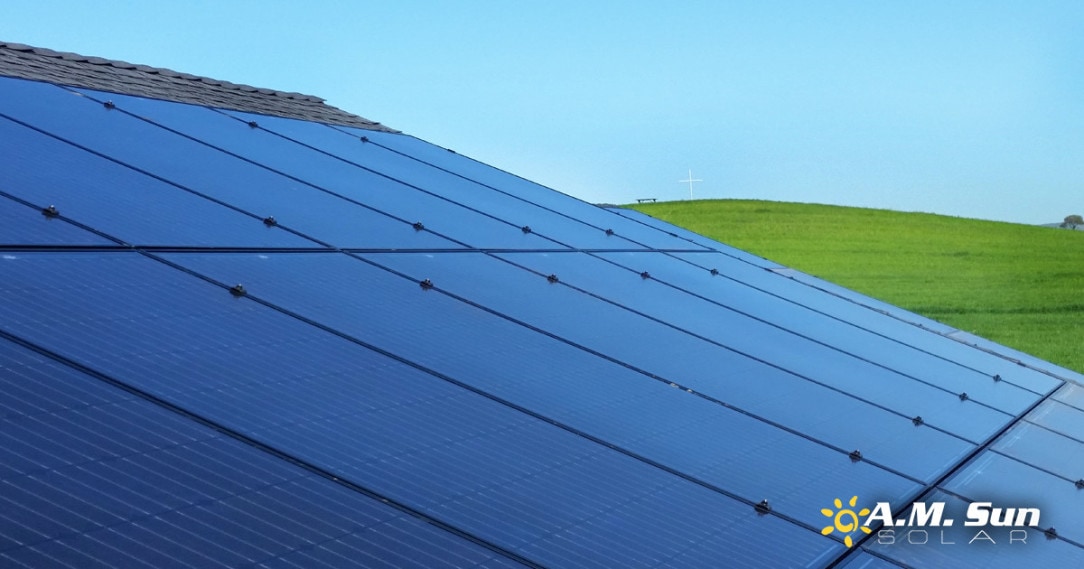 Templeton Residential Solar Installation Cross On A Hill
